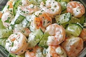 Easy Creamy Cucumber Shrimp Salad Recipe | Quick Salad Recipes for Healthy Salad Ideas to Boost Your Nutrition