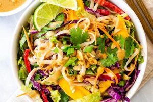 Authentic Thai Noodle Salad Recipe (Easy &amp; Delicious) | Quick Salad Recipes for Healthy Salad Ideas to Boost Your Nutrition