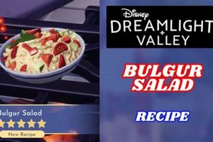 Easy Disney Dreamlight Valley Bulgur Salad Recipe | Quick Salad Recipes for Healthy Salad Ideas to Boost Your Nutrition