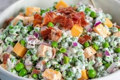 Classic Sweet Pea Salad Recipe (with Mayo) Quick Salad Recipes for Healthy Salad Ideas to Boost Your Nutrition Classic Sweet Pea Salad Recipe (with Mayo) | Quick Salad Recipes for Healthy Salad Ideas to Boost Your Nutrition