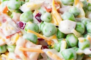 Classic Pea and Cheese Salad Recipe | Quick Salad Recipes for Healthy Salad Ideas to Boost Your Nutrition