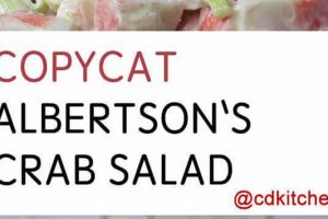 Easy Albertsons Crab Salad Recipe Copycat Quick Salad Recipes for Healthy Salad Ideas to Boost Your Nutrition Easy Albertsons Crab Salad Recipe Copycat | Quick Salad Recipes for Healthy Salad Ideas to Boost Your Nutrition