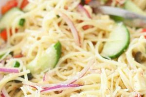 Easy Cold Spaghetti Pasta Salad Recipe Quick Salad Recipes for Healthy Salad Ideas to Boost Your Nutrition Easy Cold Spaghetti Pasta Salad Recipe | Quick Salad Recipes for Healthy Salad Ideas to Boost Your Nutrition