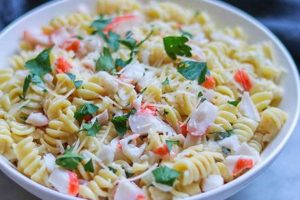 Easy Imitation Crab Pasta Salad Recipe Quick Salad Recipes for Healthy Salad Ideas to Boost Your Nutrition Easy Imitation Crab Pasta Salad Recipe | Quick Salad Recipes for Healthy Salad Ideas to Boost Your Nutrition