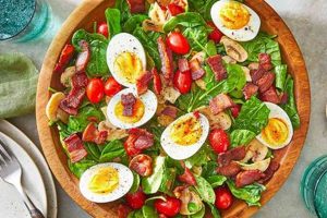 Classic Spinach Salad with Warm Bacon Dressing Quick Salad Recipes for Healthy Salad Ideas to Boost Your Nutrition Classic Spinach Salad with Warm Bacon Dressing | Quick Salad Recipes for Healthy Salad Ideas to Boost Your Nutrition