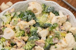 Best Broccoli & Cauliflower Bacon Salad Recipe Quick Salad Recipes for Healthy Salad Ideas to Boost Your Nutrition Best Broccoli & Cauliflower Bacon Salad Recipe | Quick Salad Recipes for Healthy Salad Ideas to Boost Your Nutrition