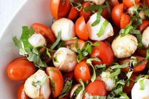 Classic Cherry Tomato Caprese Salad Recipe Quick Salad Recipes for Healthy Salad Ideas to Boost Your Nutrition Classic Cherry Tomato Caprese Salad Recipe | Quick Salad Recipes for Healthy Salad Ideas to Boost Your Nutrition