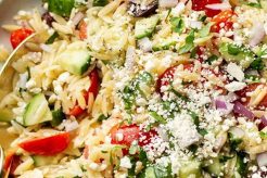 Orzo Pasta Salad Recipe With Feta Quick Salad Recipes for Healthy Salad Ideas to Boost Your Nutrition Orzo Pasta Salad Recipe With Feta | Quick Salad Recipes for Healthy Salad Ideas to Boost Your Nutrition