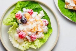 Classic Ambrosia Fruit Salad with Sour Cream Recipe Quick Salad Recipes for Healthy Salad Ideas to Boost Your Nutrition Classic Ambrosia Fruit Salad with Sour Cream Recipe | Quick Salad Recipes for Healthy Salad Ideas to Boost Your Nutrition