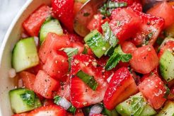 Easy Cucumber Strawberry Salad Recipe & Dressing Quick Salad Recipes for Healthy Salad Ideas to Boost Your Nutrition Easy Cucumber Strawberry Salad Recipe & Dressing | Quick Salad Recipes for Healthy Salad Ideas to Boost Your Nutrition