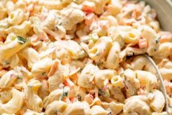 Classic Creamy Pasta Salad Recipe (with Mayo) Quick Salad Recipes for Healthy Salad Ideas to Boost Your Nutrition Classic Creamy Pasta Salad Recipe (with Mayo) | Quick Salad Recipes for Healthy Salad Ideas to Boost Your Nutrition