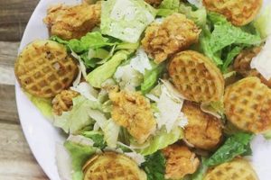 Crispy Chicken Caesar Salad Waffle Recipe Quick Salad Recipes for Healthy Salad Ideas to Boost Your Nutrition Crispy Chicken Caesar Salad Waffle Recipe | Quick Salad Recipes for Healthy Salad Ideas to Boost Your Nutrition