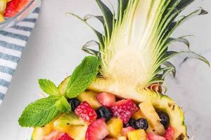 Easy Tropical Pineapple Fruit Salad Recipe Quick Salad Recipes for Healthy Salad Ideas to Boost Your Nutrition Easy Tropical Pineapple Fruit Salad Recipe | Quick Salad Recipes for Healthy Salad Ideas to Boost Your Nutrition