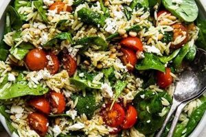 Easy Orzo Salad Recipe with Spinach & Feta Quick Salad Recipes for Healthy Salad Ideas to Boost Your Nutrition Easy Orzo Salad Recipe with Spinach & Feta | Quick Salad Recipes for Healthy Salad Ideas to Boost Your Nutrition
