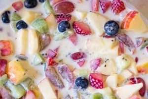 Easy Creamy Fruit Salad with Condensed Milk Recipe Quick Salad Recipes for Healthy Salad Ideas to Boost Your Nutrition Easy Creamy Fruit Salad with Condensed Milk Recipe | Quick Salad Recipes for Healthy Salad Ideas to Boost Your Nutrition