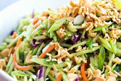Easy Ramen Broccoli Slaw Salad Recipe | Quick Salad Recipes for Healthy Salad Ideas to Boost Your Nutrition