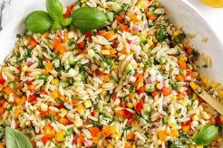 Best Whole Foods Orzo Pasta Salad Recipe Ever | Quick Salad Recipes for Healthy Salad Ideas to Boost Your Nutrition