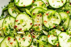 Easy Cucumber Salad Recipe with Sesame Oil Dressing | Quick Salad Recipes for Healthy Salad Ideas to Boost Your Nutrition