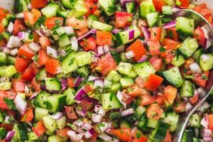 Authentic Shirazi Salad Recipe: A Classic | Quick Salad Recipes for Healthy Salad Ideas to Boost Your Nutrition