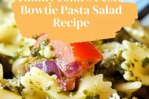 Copycat Jimmy John's Pesto Bowtie Pasta Salad Recipe | Quick Salad Recipes for Healthy Salad Ideas to Boost Your Nutrition