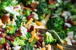 Best Broccoli Bacon Cranberry Salad Recipe Ever | Quick Salad Recipes for Healthy Salad Ideas to Boost Your Nutrition
