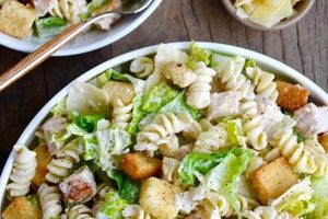 Easy Chicken Caesar Salad Pasta Recipe | Quick Salad Recipes for Healthy Salad Ideas to Boost Your Nutrition