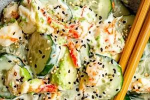 Easy California Roll Cucumber Salad Recipe Quick Salad Recipes for Healthy Salad Ideas to Boost Your Nutrition Easy California Roll Cucumber Salad Recipe | Quick Salad Recipes for Healthy Salad Ideas to Boost Your Nutrition