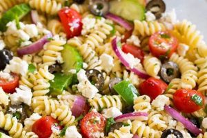 Easy Greek Pasta Salad Recipe with Feta Quick Salad Recipes for Healthy Salad Ideas to Boost Your Nutrition Easy Greek Pasta Salad Recipe with Feta | Quick Salad Recipes for Healthy Salad Ideas to Boost Your Nutrition