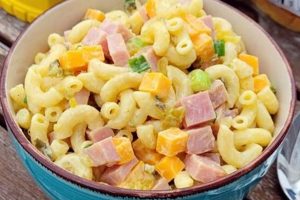 Classic Macaroni Salad Recipe with Ham & Cheese Quick Salad Recipes for Healthy Salad Ideas to Boost Your Nutrition Classic Macaroni Salad Recipe with Ham & Cheese | Quick Salad Recipes for Healthy Salad Ideas to Boost Your Nutrition