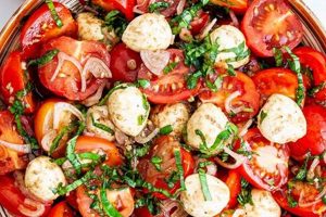Classic Tomato Basil Salad Recipe &amp; Variations | Quick Salad Recipes for Healthy Salad Ideas to Boost Your Nutrition
