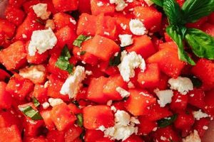 Easy Watermelon Basil Salad Recipe for Summer | Quick Salad Recipes for Healthy Salad Ideas to Boost Your Nutrition