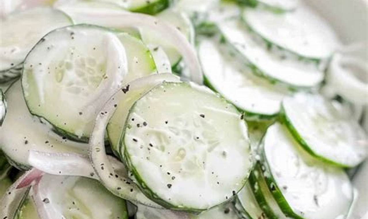 Easy Creamy Cucumber Salad Recipe: A Classic | Quick Salad Recipes for Healthy Salad Ideas to Boost Your Nutrition