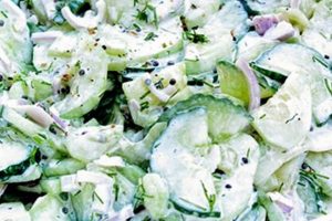 Easy Sour Cream & Cucumber Salad Recipe | Quick Salad Recipes for Healthy Salad Ideas to Boost Your Nutrition
