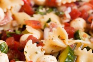 Easy Bow Tie Pasta Salad with Zesty Italian Dressing | Quick Salad Recipes for Healthy Salad Ideas to Boost Your Nutrition