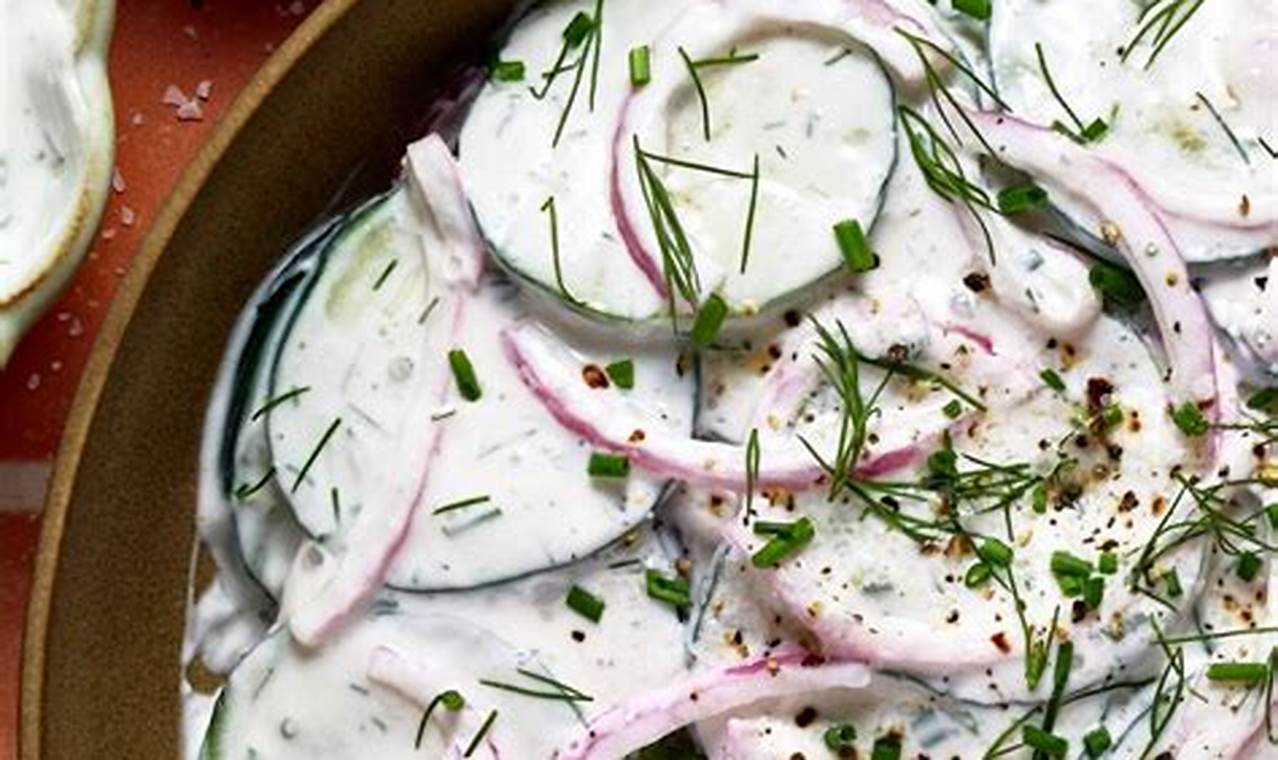 Easy Greek Yogurt Cucumber Salad Recipe | Quick Salad Recipes for Healthy Salad Ideas to Boost Your Nutrition