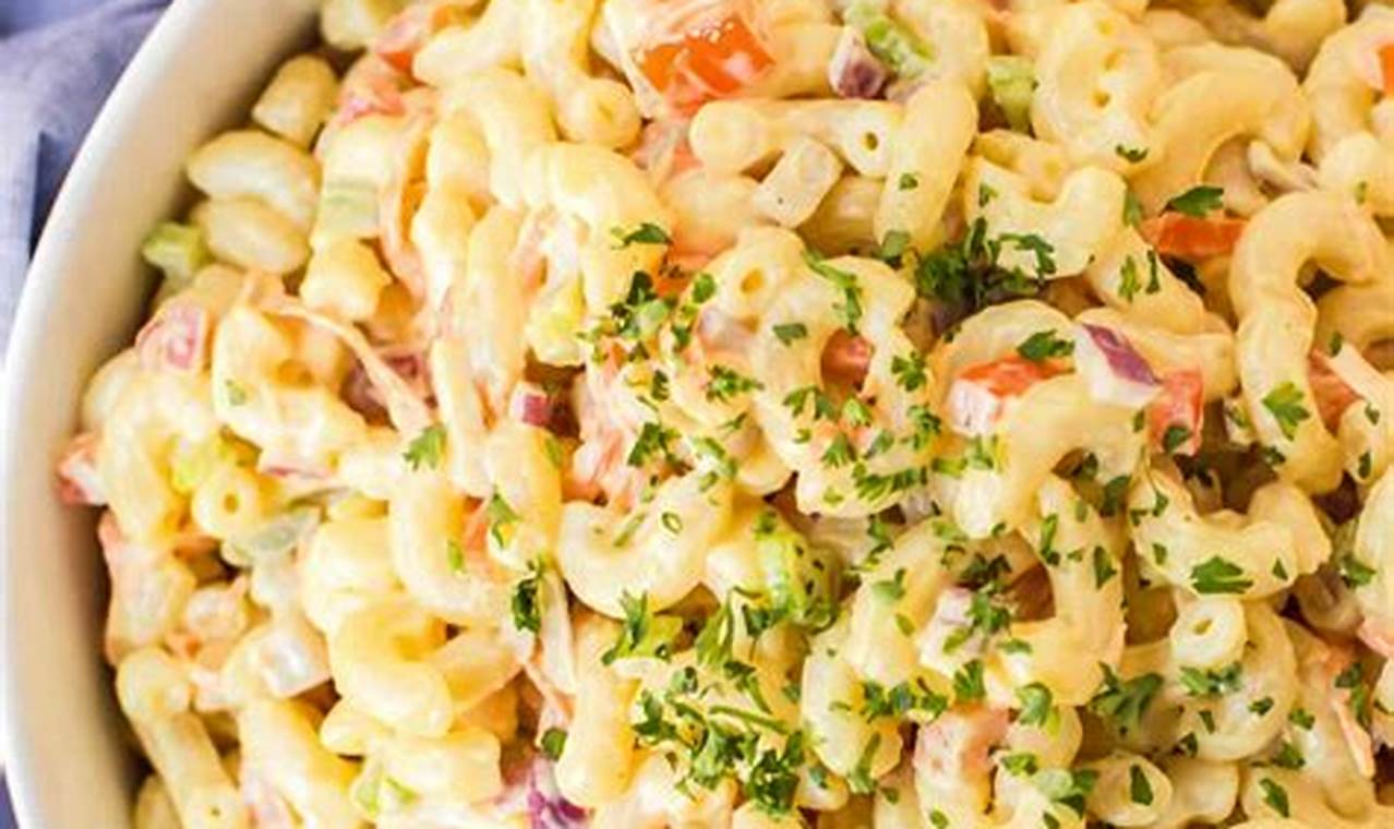 Classic Creamy Macaroni Salad Recipe (with Mayo) | Quick Salad Recipes for Healthy Salad Ideas to Boost Your Nutrition