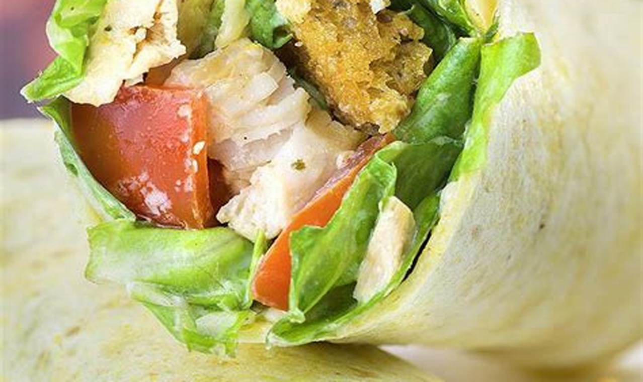 Easy Caesar Salad Wraps Recipe (Quick & Simple) | Quick Salad Recipes for Healthy Salad Ideas to Boost Your Nutrition
