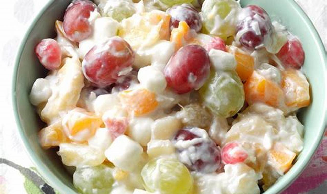 Classic Fruit Ambrosia Salad Recipe: Easy & Delicious | Quick Salad Recipes for Healthy Salad Ideas to Boost Your Nutrition