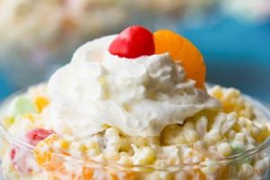 Classic Frog Eye Salad Recipe (Cool Whip) | Quick Salad Recipes for Healthy Salad Ideas to Boost Your Nutrition