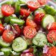 Easy Cherry Tomato Cucumber Salad Recipe & Dressing | Quick Salad Recipes for Healthy Salad Ideas to Boost Your Nutrition