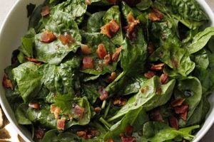 Classic Spinach Salad with Hot Bacon Dressing | Quick Salad Recipes for Healthy Salad Ideas to Boost Your Nutrition