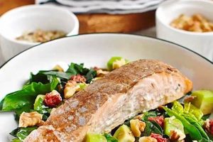 Easy Salmon & Spinach Salad Recipe + Dressing | Quick Salad Recipes for Healthy Salad Ideas to Boost Your Nutrition