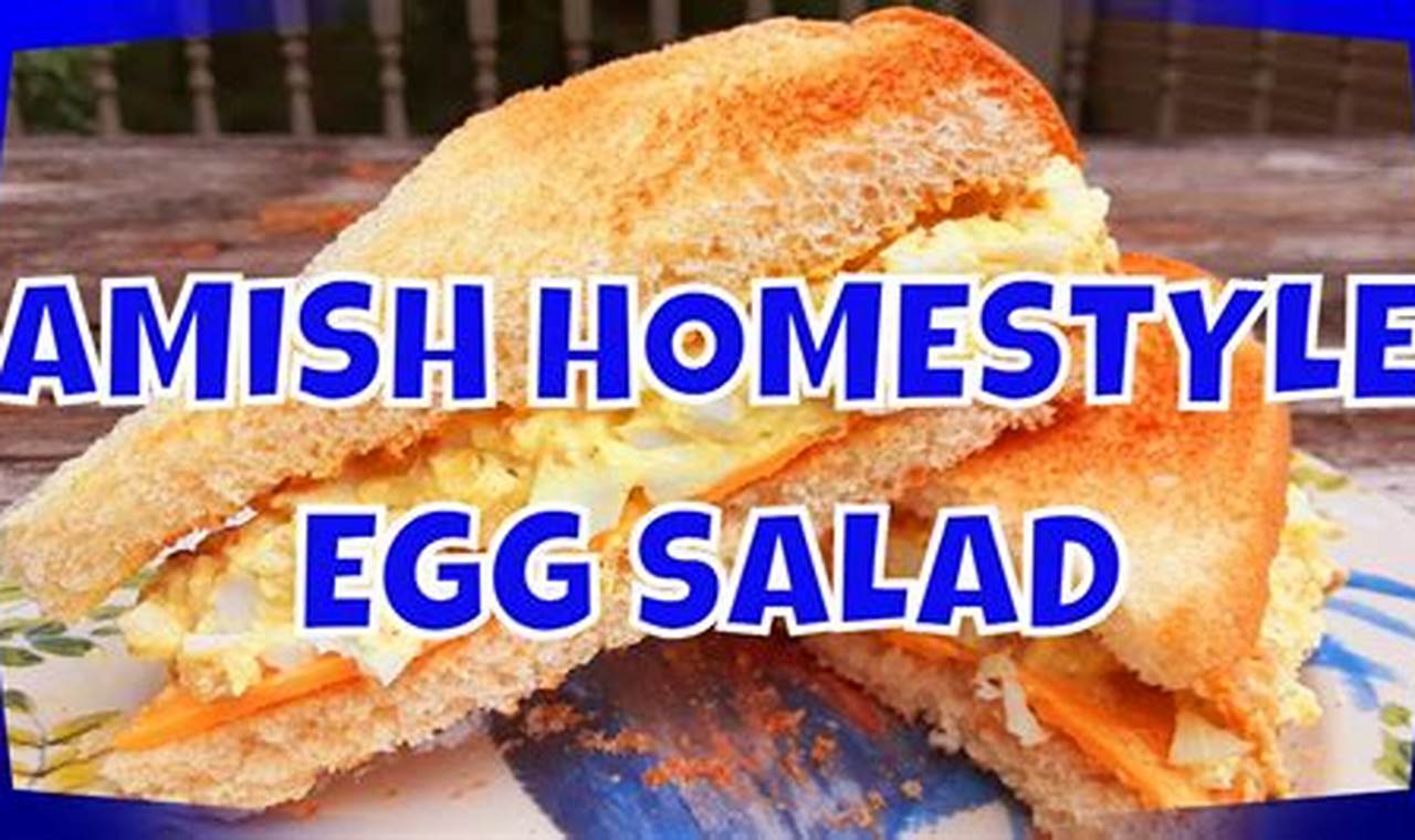 Classic Amish Egg Salad Recipe (Easy & Quick) | Quick Salad Recipes for Healthy Salad Ideas to Boost Your Nutrition