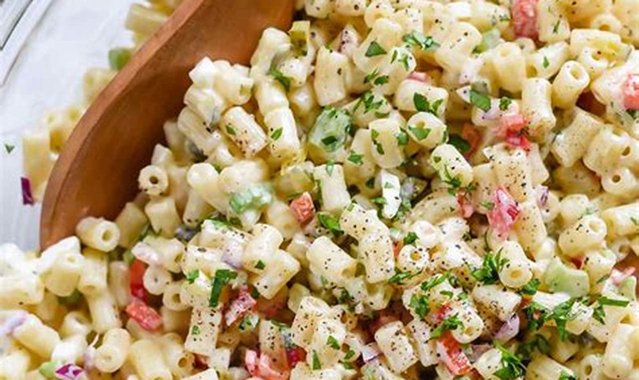 Classic Best Mac Salad Recipe (Easy & Creamy) | Quick Salad Recipes for Healthy Salad Ideas to Boost Your Nutrition