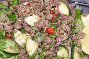 Authentic Larb Beef Salad Recipe (Easy & Quick) | Quick Salad Recipes for Healthy Salad Ideas to Boost Your Nutrition