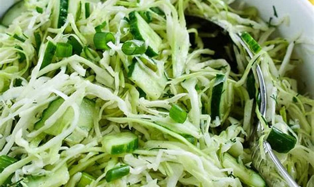 Easy Cabbage & Cucumber Salad Recipe (Quick & Healthy) | Quick Salad Recipes for Healthy Salad Ideas to Boost Your Nutrition