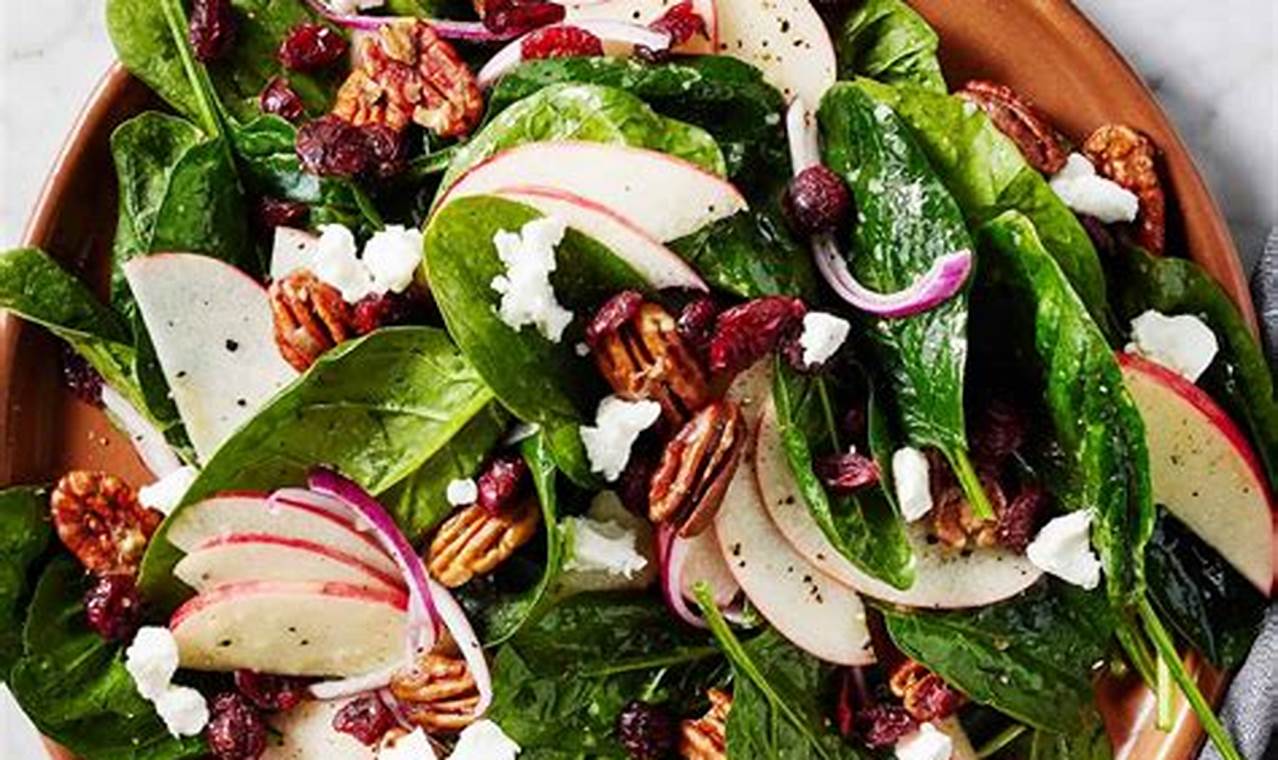 Best Fresh Spinach Salad Recipes & Ideas | Quick Salad Recipes for Healthy Salad Ideas to Boost Your Nutrition