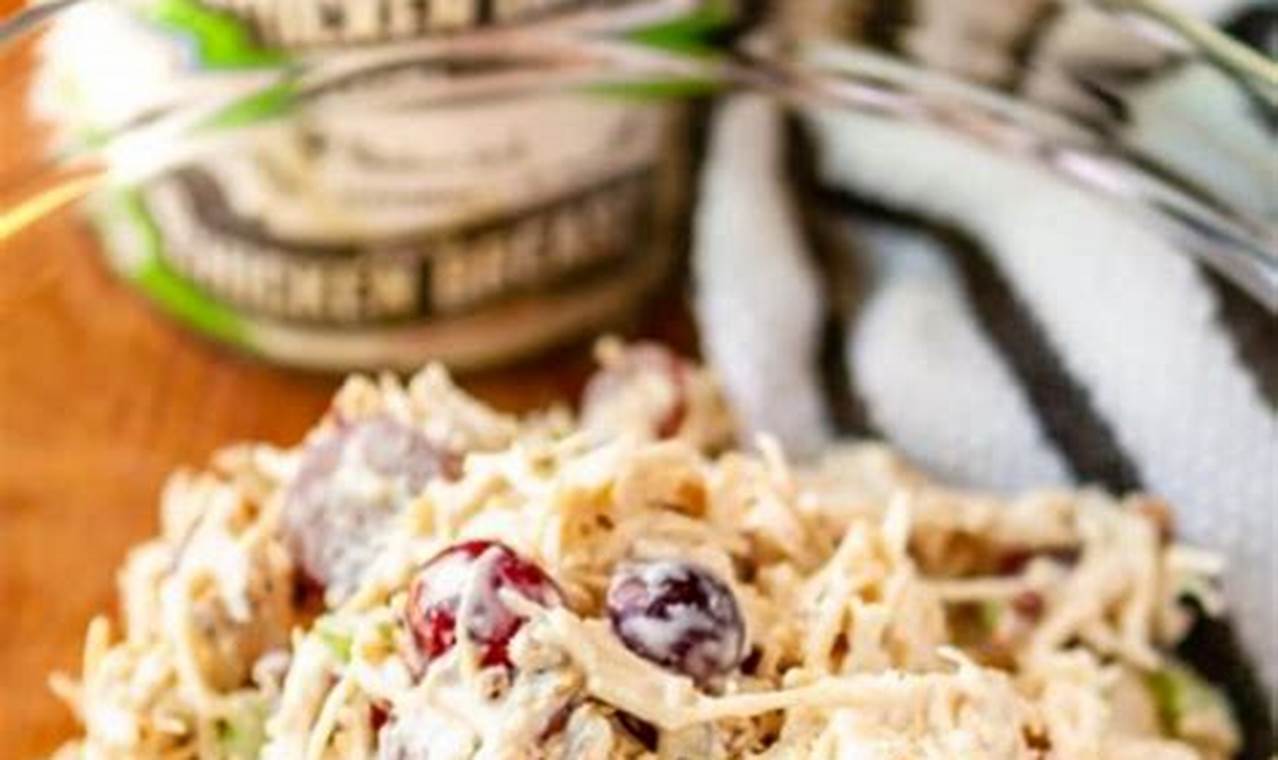 Easy Canned Chicken Salad with Grapes Recipe | Quick Salad Recipes for Healthy Salad Ideas to Boost Your Nutrition