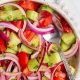 Easy Cucumber, Onion, and Tomato Salad Recipe | Quick Salad Recipes for Healthy Salad Ideas to Boost Your Nutrition