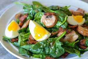 Classic Warm Bacon Spinach Salad Dressing Recipe | Quick Salad Recipes for Healthy Salad Ideas to Boost Your Nutrition